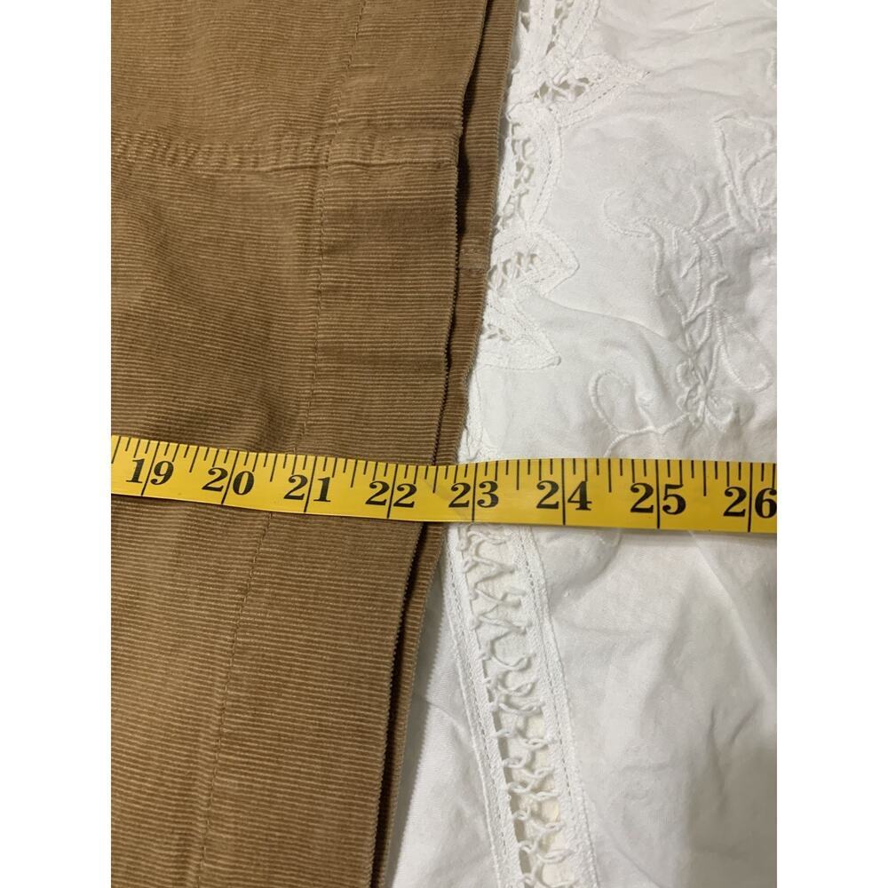 Talbots Woman Brown Corduroy Pencil Skirt Size 12 Elastic in Waist Work Career - Picture 4 of 9